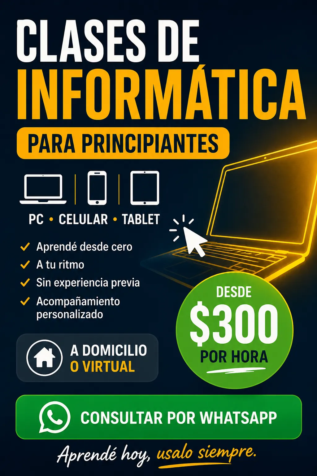 Clases de Informática para principiantes